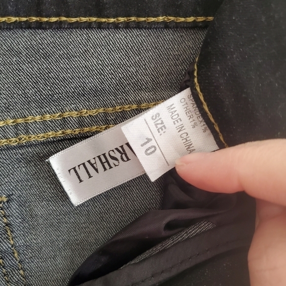 NWT Girls FREDD MARSHALL Size 10 Black Washed Distressed Jeans - Picture 7 of 8